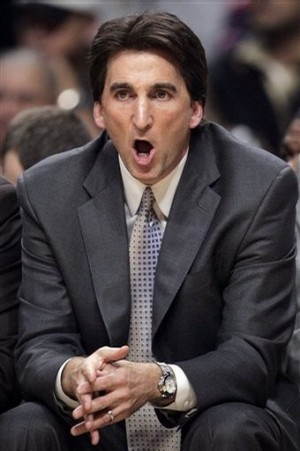 Vinny Del Negro's hair emits power, energy, and youth just like his coaching style.